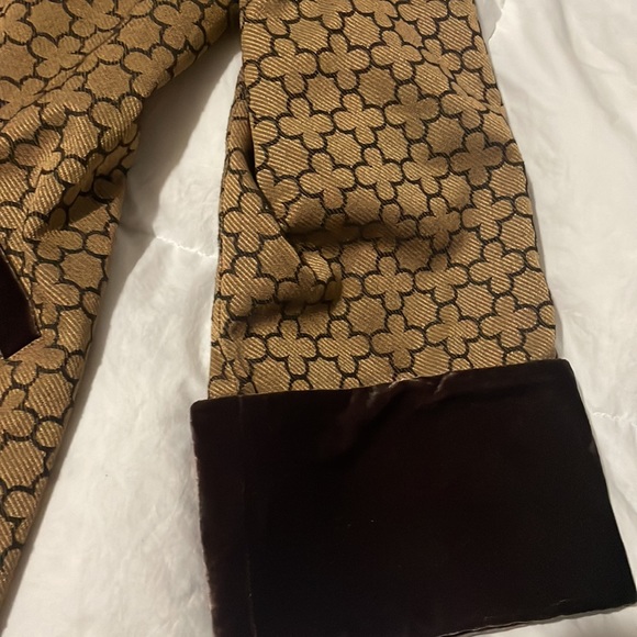 Soft Surroundings Brown Kimono Jacket Open Front - Velvet Lapel and Cuffs - Picture 3 of 7